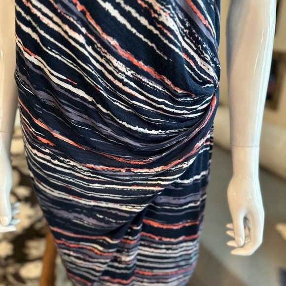 Splendid Multicolored Tank Dress with ruched sides. - Picture 4 of 5